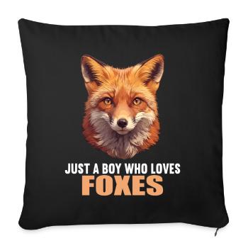 Renards Renard - Housse de coussin décorative 45 x 45 cm - noir - Devant
