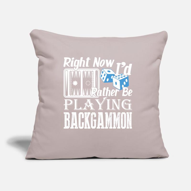 Right Now I'd Rather Be Playing Backgammon Sofa pillowcase 17,3'' x 17,3'' (45 x 45 cm)