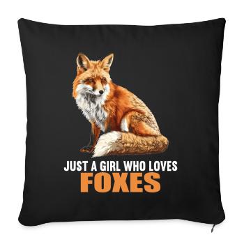 Renards Renard - Housse de coussin décorative 45 x 45 cm - noir - Devant