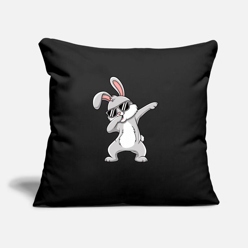 Doublage du lapin Housse de coussin décorative 45 x 45 cm