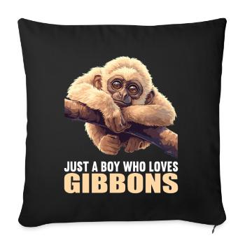 Gibbons Gibbon - Housse de coussin décorative 45 x 45 cm - noir - Devant