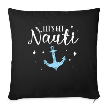 Enterrement de vie de jeune fille de garçon - Housse de coussin décorative 45 x 45 cm - noir - Devant