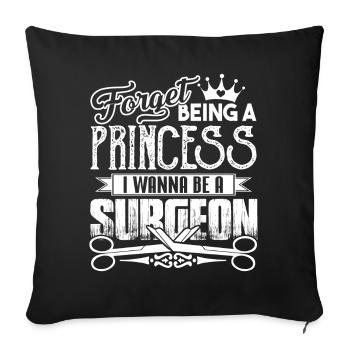 Surgeon I Want To Be A Surgeon - Sofa pillowcase 17,3'' x 17,3'' (45 x 45 cm) - black - Front