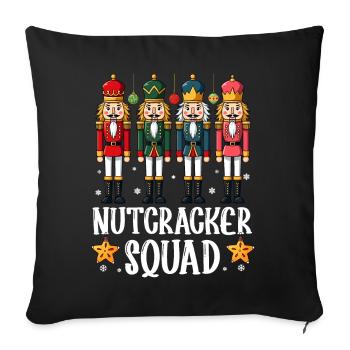 Escouade Casse-Noisette - Housse de coussin décorative 45 x 45 cm - noir - Devant