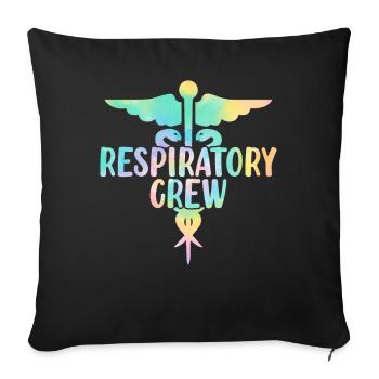 Respiratory Squad Tie Dye Lungengesundheit - Sofakissenbezug 45 x 45 cm - Schwarz - Vorne
