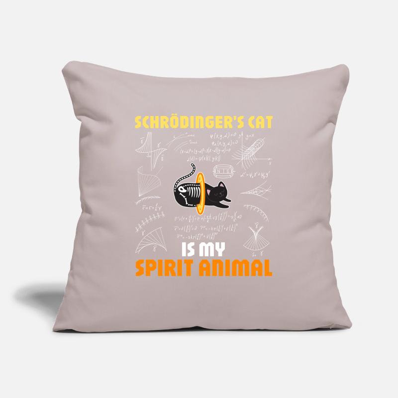 Physics Quantum Nerd Dead + Alive Schrödingers Sofa pillowcase 17,3'' x 17,3'' (45 x 45 cm)
