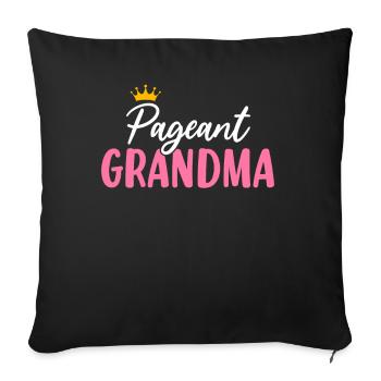Festzug Oma Glanz Glam Schönheit Oma - Sofakissenbezug 45 x 45 cm - Schwarz - Vorne