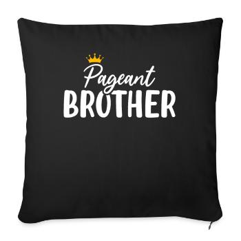 Pageant Brother Glitz Glam Schönheitswettbewerb Schärpe - Sofakissenbezug 45 x 45 cm - Schwarz - Vorne