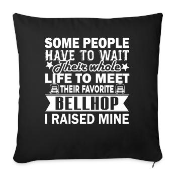 Bellhop Proud Bellhop Parent - Sofa pillowcase 17,3'' x 17,3'' (45 x 45 cm) - black - Front