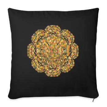 Emu Geometric - Sofa pillowcase 17,3'' x 17,3'' (45 x 45 cm) - black - Front