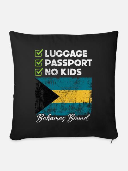 Bahamas - Sofakissenbezug 45 x 45 cm - Schwarz