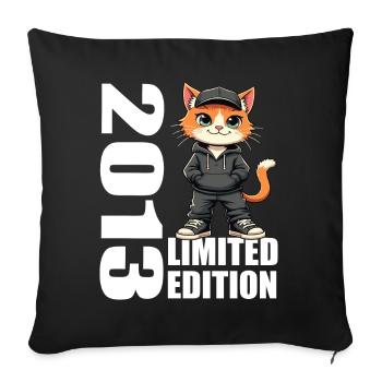 Limited Edition 2013 Birthday 2013 Born - Sofa pillowcase 17,3'' x 17,3'' (45 x 45 cm) - black - Front