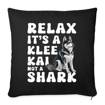 Alaskan Clover Kai - Sofa pillowcase 17,3'' x 17,3'' (45 x 45 cm) - black - Front