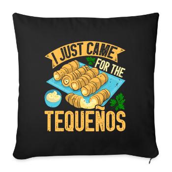 Tequenos Venezuelan - Sofa pillowcase 17,3'' x 17,3'' (45 x 45 cm) - black - Front