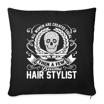 Hair Stylist Proud Hair Stylist - Sofa pillowcase 17,3'' x 17,3'' (45 x 45 cm) - black - Front