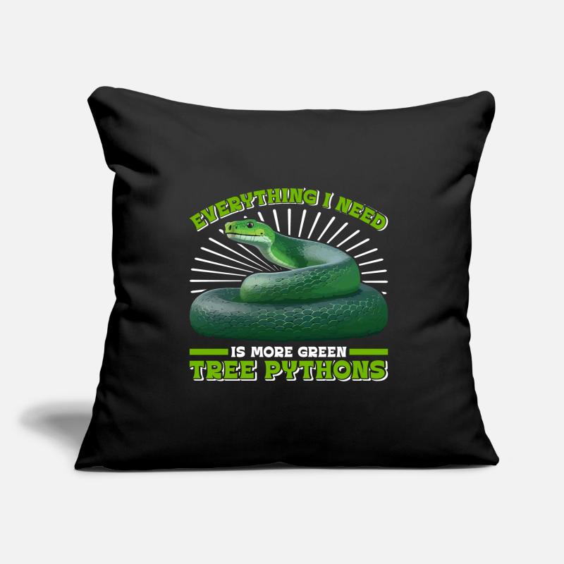 Green Tree Python Sofa pillowcase 17,3'' x 17,3'' (45 x 45 cm)