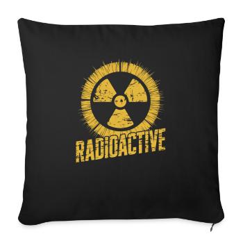 Radioactive - Sofakissenbezug 45 x 45 cm - Schwarz - Vorne