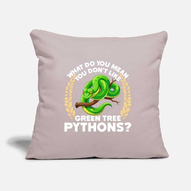 Green Tree Python Sofa pillowcase 17,3'' x 17,3'' (45 x 45 cm)