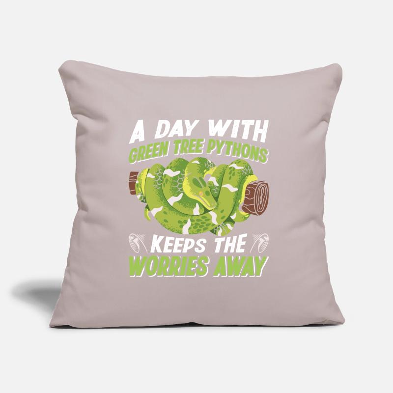 Green Tree Python Sofa pillowcase 17,3'' x 17,3'' (45 x 45 cm)