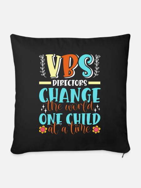 Vacation Bible School, VBS - Sofakissenbezug 45 x 45 cm - Schwarz