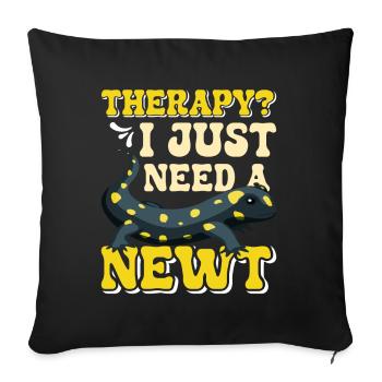 Newt - Sofa pillowcase 17,3'' x 17,3'' (45 x 45 cm) - black - Front