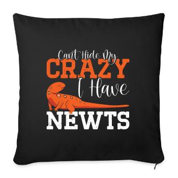 Newt - Sofa pillowcase 17,3'' x 17,3'' (45 x 45 cm) - black - Front