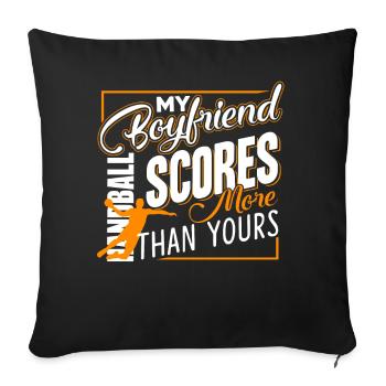 Handball My Handball Boyfriend Scores - Sofa pillowcase 17,3'' x 17,3'' (45 x 45 cm) - black - Front