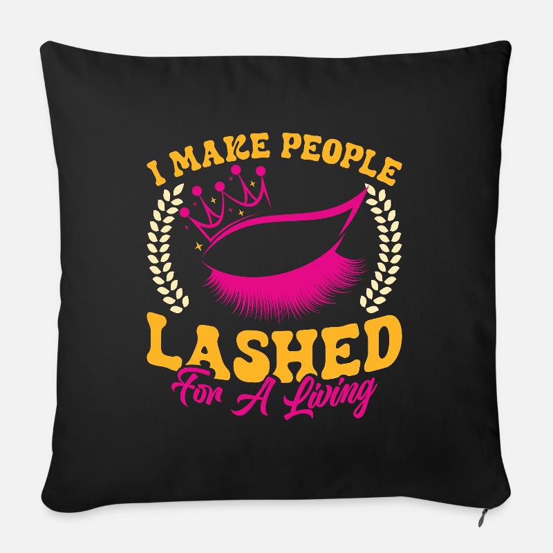 Lash Tech - Sofa pillowcase 17,3'' x 17,3'' (45 x 45 cm) - black