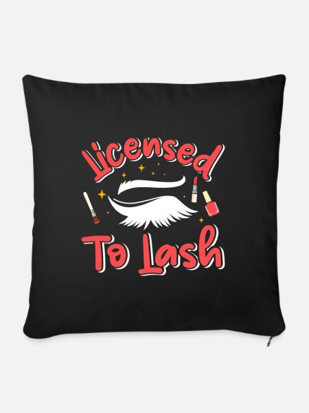 Lash Tech - Sofakissenbezug 45 x 45 cm - Schwarz