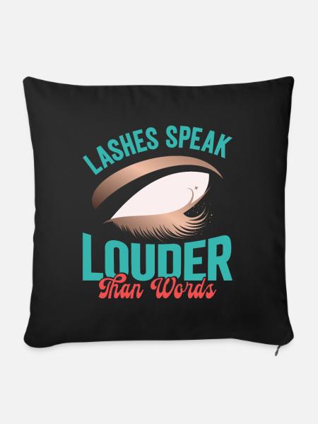 Lash Tech - Sofakissenbezug 45 x 45 cm - Schwarz