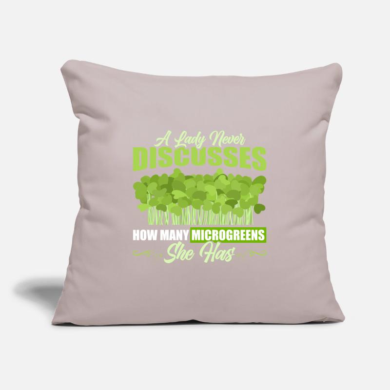 Micro-pousses Micro-pousses Housse de coussin décorative 45 x 45 cm