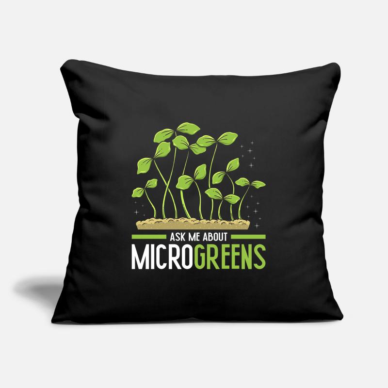 Micro-pousses Micro-pousses Housse de coussin décorative 45 x 45 cm