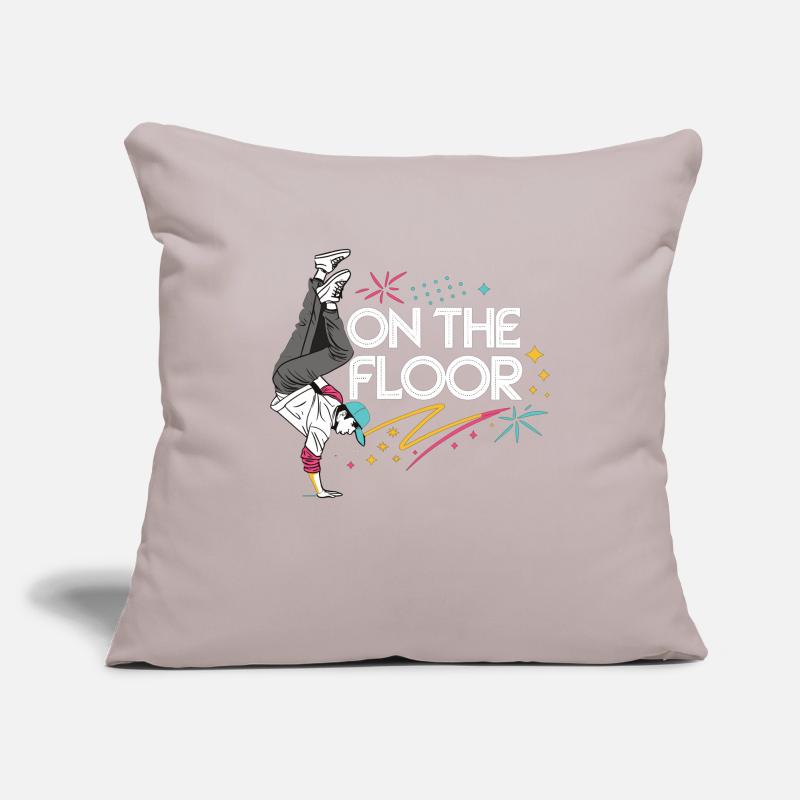 Sur le sol - Conception Breakdance Cool Housse de coussin décorative 45 x 45 cm