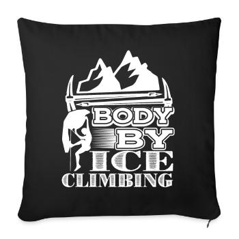 Climbing Body By Climbing - Sofa pillowcase 17,3'' x 17,3'' (45 x 45 cm) - black - Front