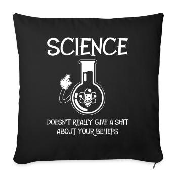 Science Humor Student, Physics, Chemistry - Sofa pillowcase 17,3'' x 17,3'' (45 x 45 cm) - black - Front