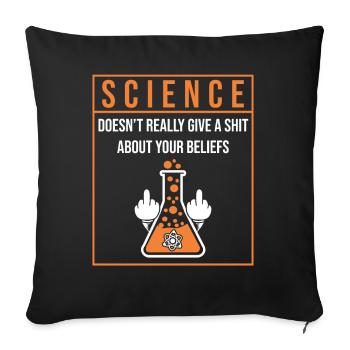 Science Humor Student, Physics, Chemistry - Sofa pillowcase 17,3'' x 17,3'' (45 x 45 cm) - black - Front