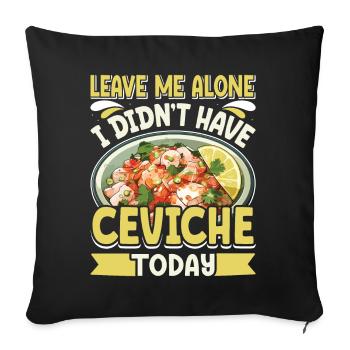Seafood Peruvian Ceviche - Sofakissenbezug 45 x 45 cm - Schwarz - Vorne