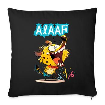 Carnival Hyena Kölle Alaaf Costume Cologne Funny - Sofa pillowcase 17,3'' x 17,3'' (45 x 45 cm) - black - Front