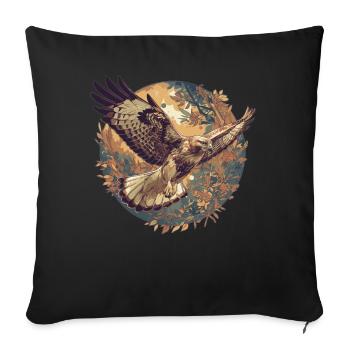 Falcon Falcon - Sofa pillowcase 17,3'' x 17,3'' (45 x 45 cm) - black - Front