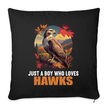 Falcon Falcon - Sofa pillowcase 17,3'' x 17,3'' (45 x 45 cm) - black - Front