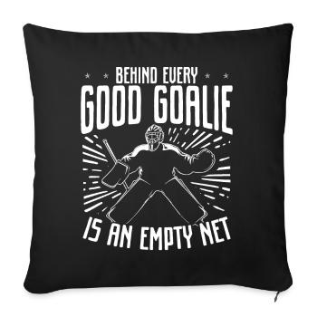 Hockey Goalkeeper Hockey Goalkeeper - Sofa pillowcase 17,3'' x 17,3'' (45 x 45 cm) - black - Front