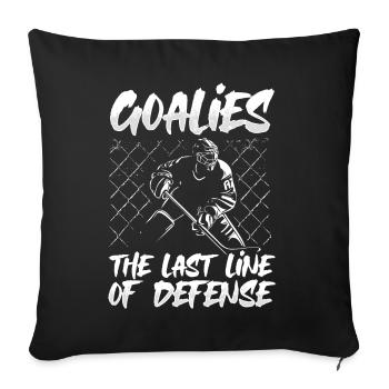 Hockey Goalkeeper Hockey Goalkeeper - Sofa pillowcase 17,3'' x 17,3'' (45 x 45 cm) - black - Front