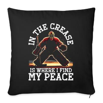 Hockey Goalkeeper Hockey Goalkeeper - Sofa pillowcase 17,3'' x 17,3'' (45 x 45 cm) - black - Front
