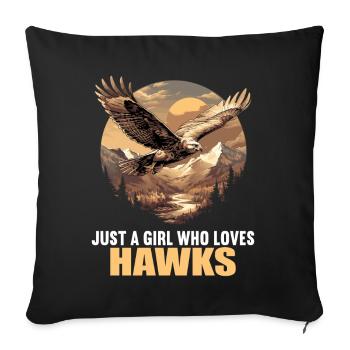 Falcon Falcon - Sofa pillowcase 17,3'' x 17,3'' (45 x 45 cm) - black - Front