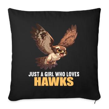 Falcon Falcon - Sofa pillowcase 17,3'' x 17,3'' (45 x 45 cm) - black - Front