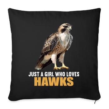 Falcon Falcon - Sofa pillowcase 17,3'' x 17,3'' (45 x 45 cm) - black - Front