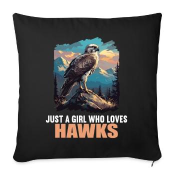 Falcon Falcon - Sofa pillowcase 17,3'' x 17,3'' (45 x 45 cm) - black - Front
