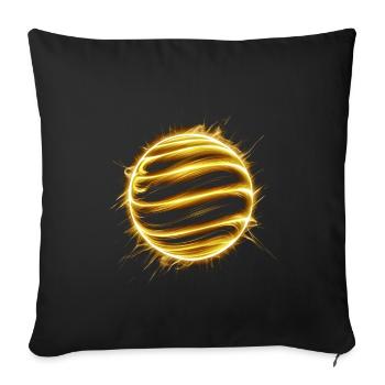 Energy ball - Sofa pillowcase 17,3'' x 17,3'' (45 x 45 cm) - black - Front