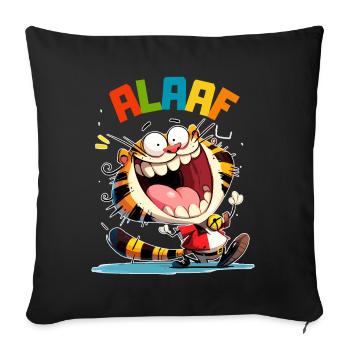 Carnival Tiger Kölle Alaaf Costume Cologne Funny - Sofa pillowcase 17,3'' x 17,3'' (45 x 45 cm) - black - Front