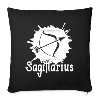 Sagittarius Sagittarius Zodiac Star - Sofa pillowcase 17,3'' x 17,3'' (45 x 45 cm) - black - Front